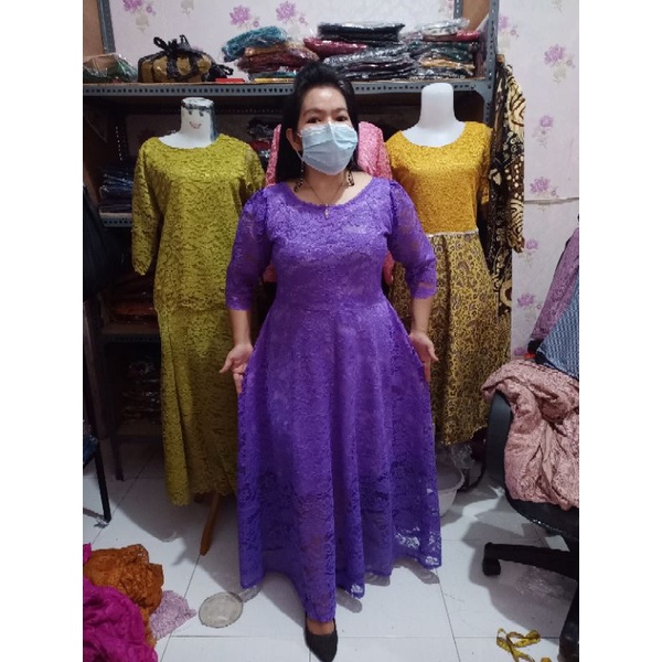 dress brokat umbrella