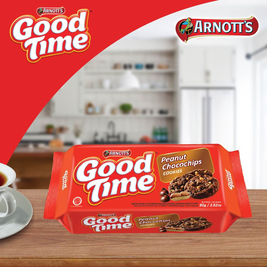 Good Time Cookies Peanuts Chocochips 80 gr