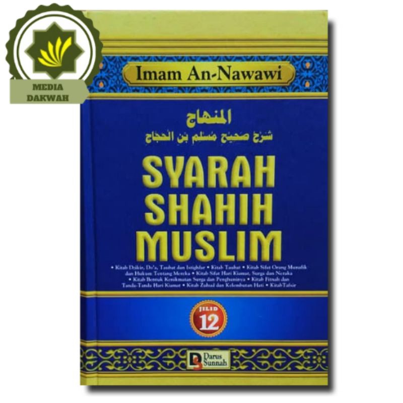 Jual Buku Syarah Shahih Muslim Jilid 12 Sarah Sahih Karya Imam An ...