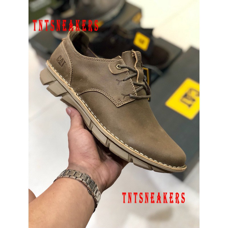  Sepatu  Boots Model  Caterpillar Bahan Kulit Asli untuk 