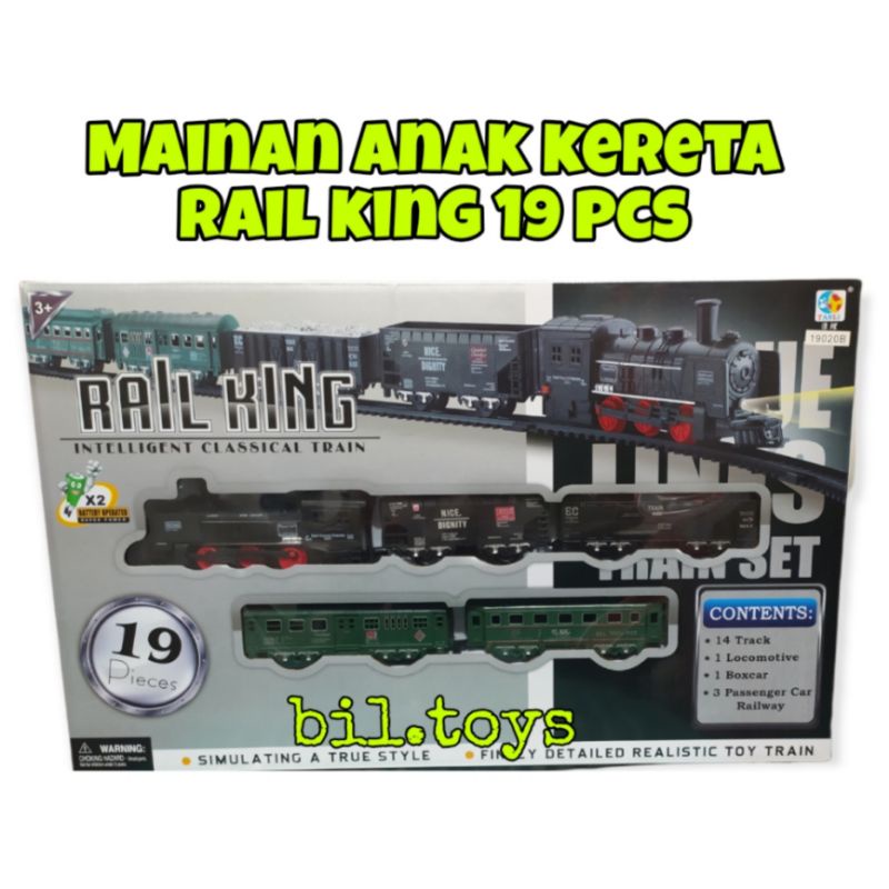 KERETA RAIL KING MAINAN ANAK KERETA API KLASIK