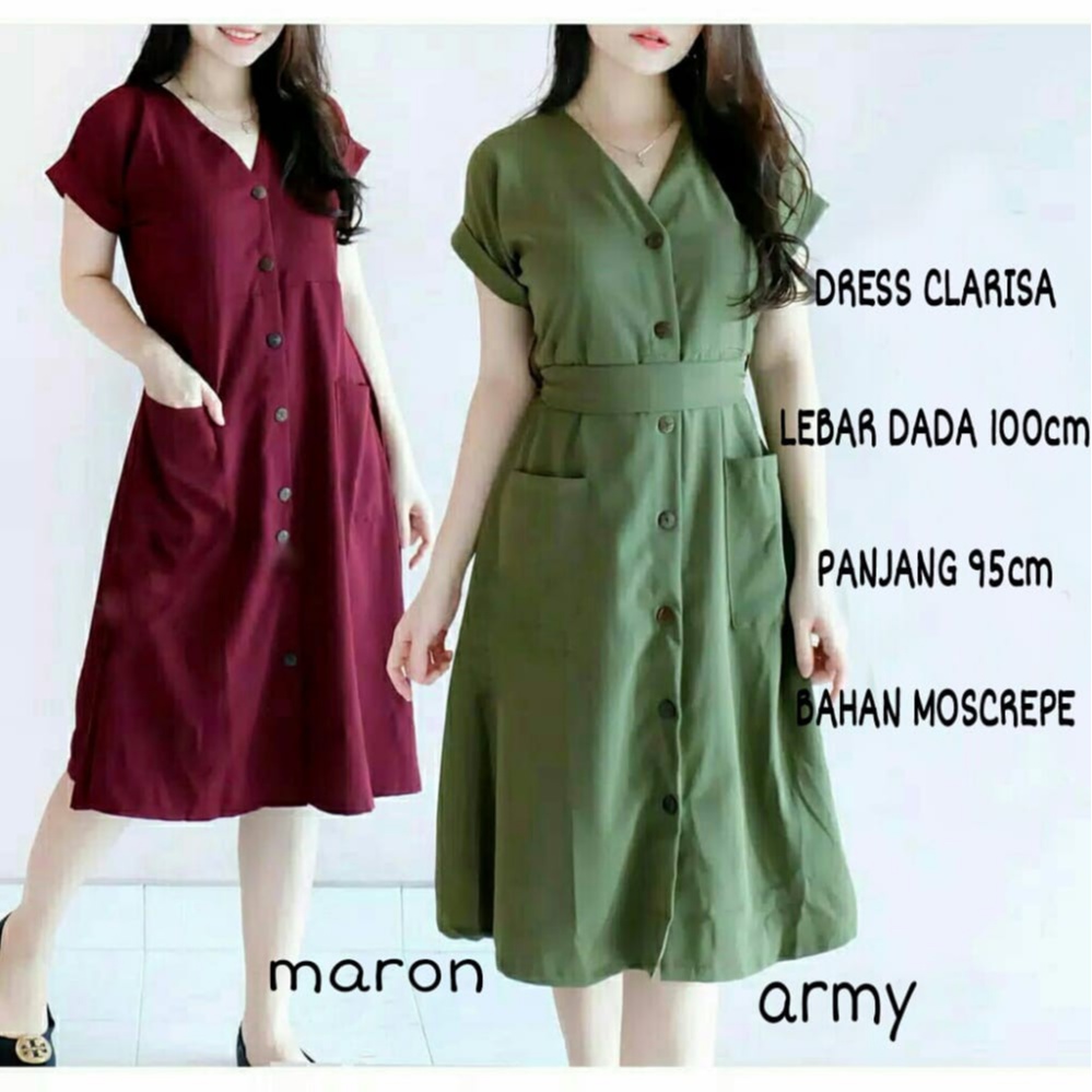 DRESS CLARISA / DRESS BUSUI / DRESS WANITA