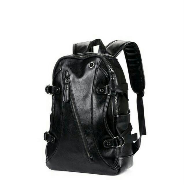 Tas Ransel Pria Kulit Lagos - Backpack Laptop Kulit