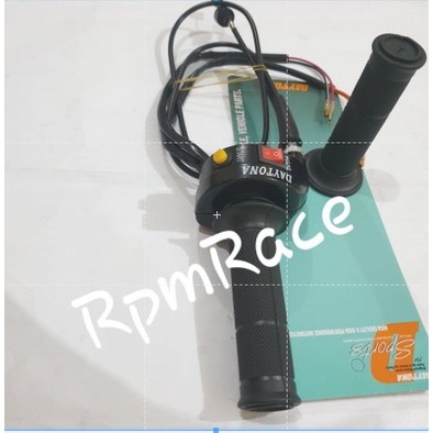 Gas Spontan Daytona Tanpa Tombol Universal  1 Kabel free Handgrip Polos Universal