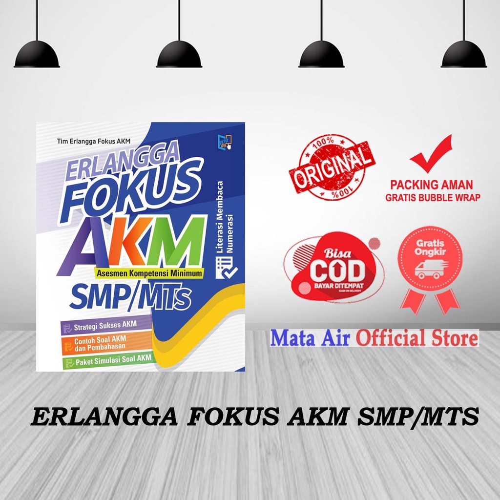 BEST SELLER ERLANGGA FOKUS AKM SMP/MTS -TIM ERLANGGA FOKUS AKM