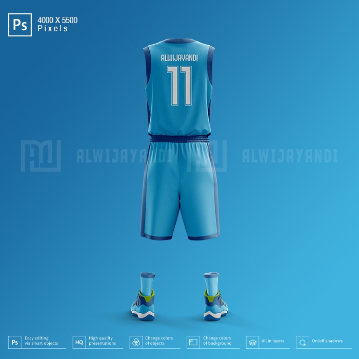 MOCKUP JERSEY BASKET VNECK - RESOLUSI 4000x5500 - BACK