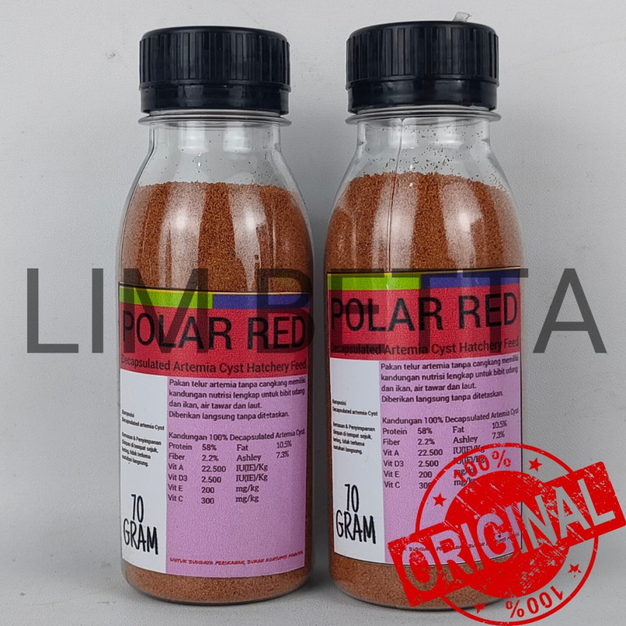 Polar Red 70gr / Artemia Shell Free Polar Red