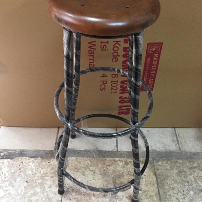 Favorit] Kursi Kayu Besi Tinggi 75 Cm