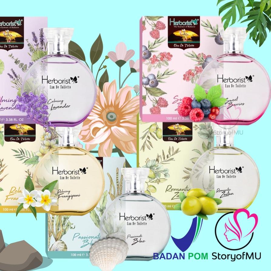 HERBORIST EDT Parfum Calming Lavender  Passionate Blue | Romantic Zaitun | Relax Frangipani | Sweet 