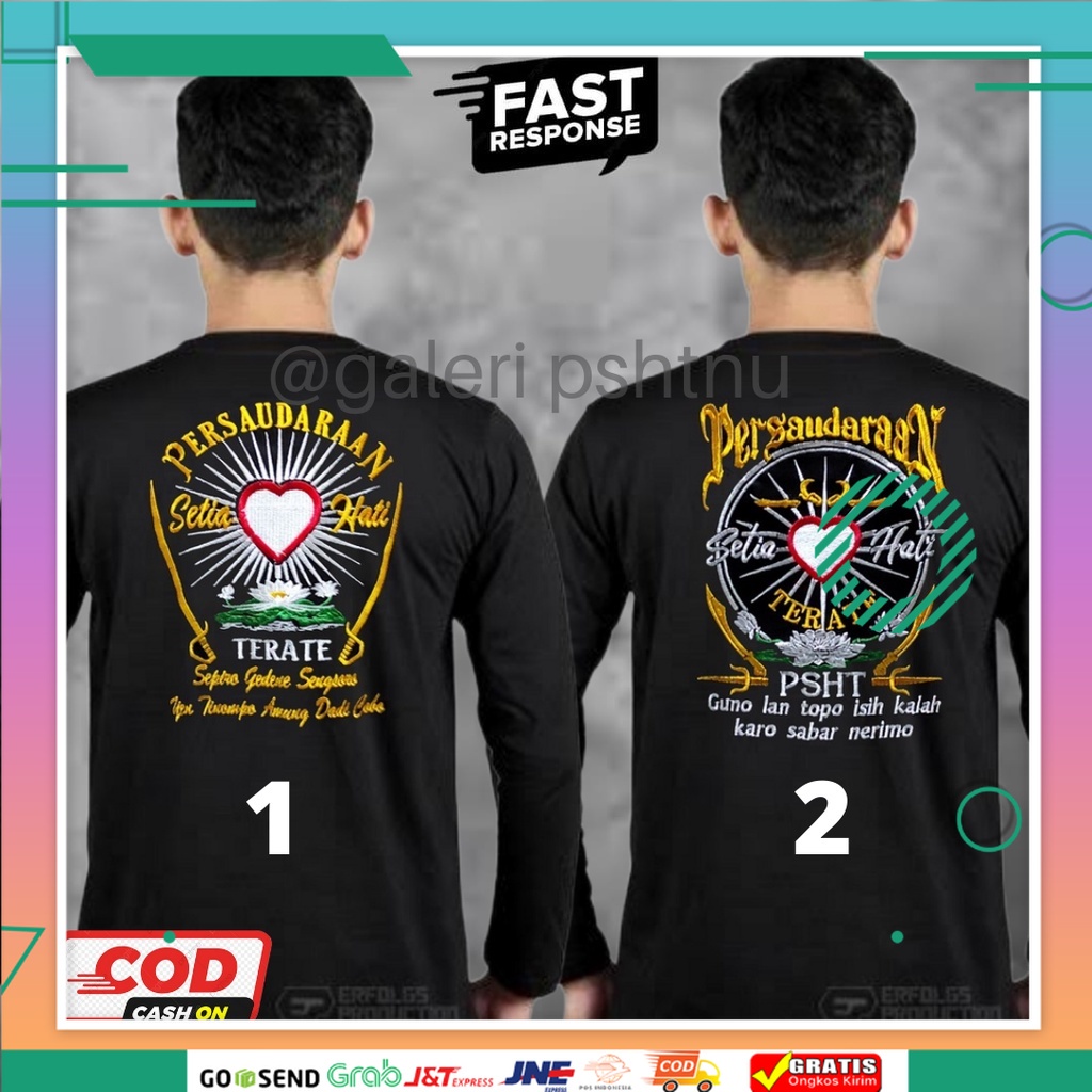 kaos psht lengan panjang - kaos psht lengan panjang bordir - kaos psht lengan panjang distro - kaos 