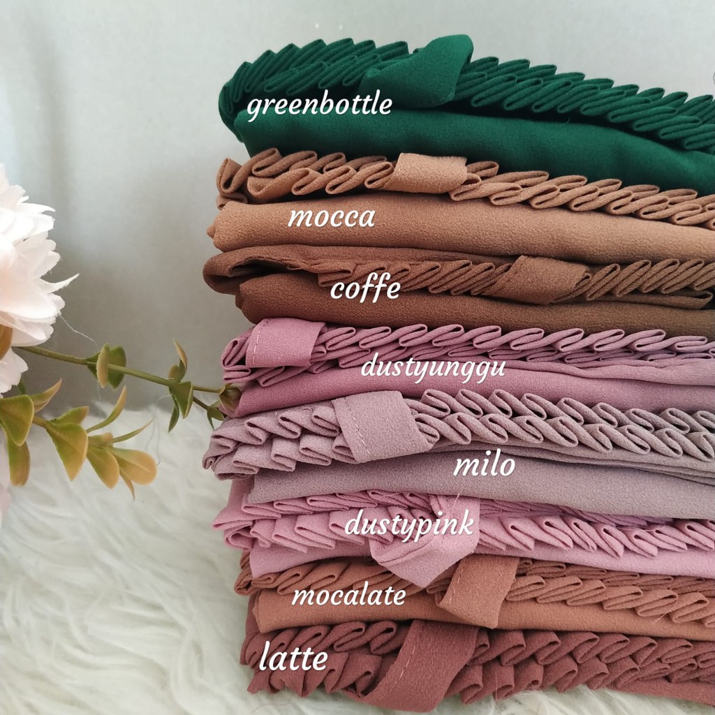 Hijab instan Sarah Lipit Jilbab Instan Bergo Sarah Lipiit Kerudung Instan Premium Diamond-7