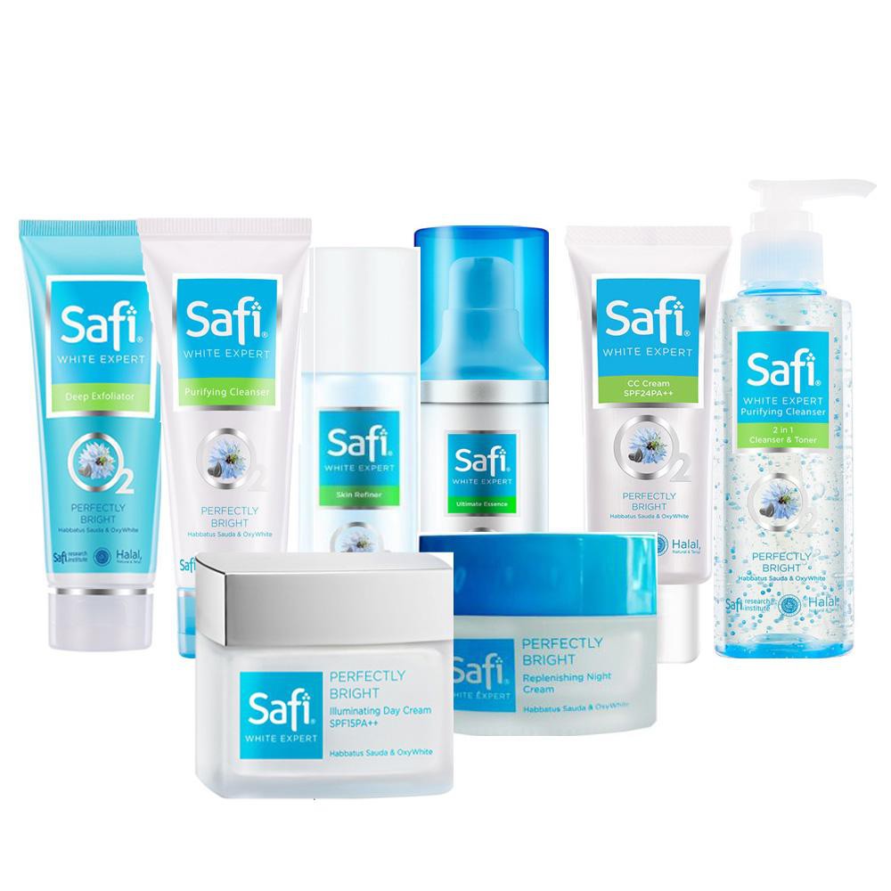 SAFI Ultimate Bright Series | Day Night Cream 25 45g | Toner | Cleanser | Essence Oil Acne