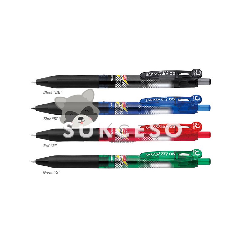 

Zebra Sarasa Gel Pen Pulpen Dry 0,5 / Ballpoint Murah