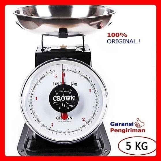 Timbangan | Timbangan Duduk Timbangan Buah 5 Kg Crown