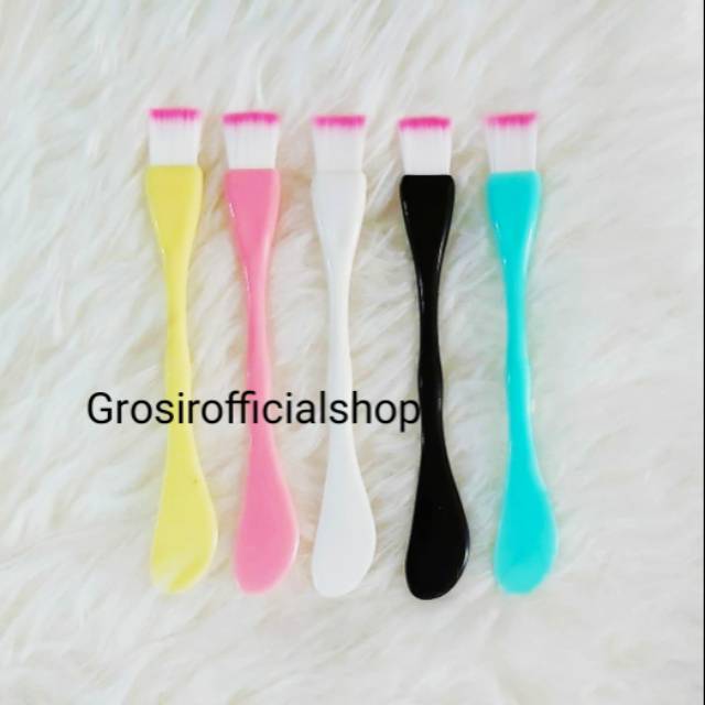 Kuas Masker Spatula 2in 1 Fungsi Kuas Masker cute serbaguna