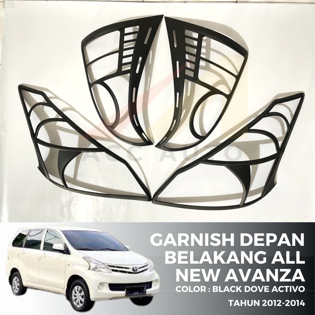 Garnish Depan Belakang All New Avanza Tahun 2012-2014