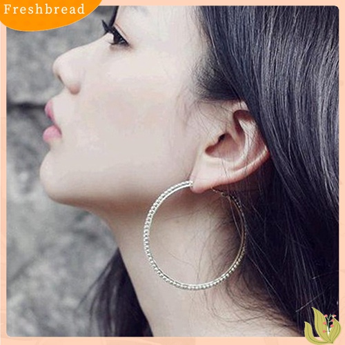 【Fresh】Women's Luxury Party Crystal Rhinestone Earring  Hoop Ear Ring Jewelry Charms