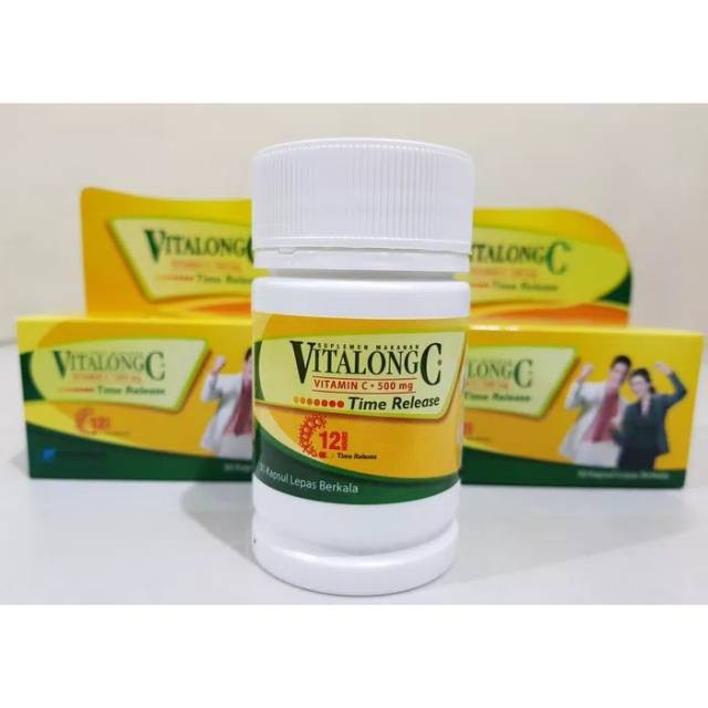 VITALONG C - VITAMIN C 500MG - Daya Tahan Tubuh - 30 TABLET