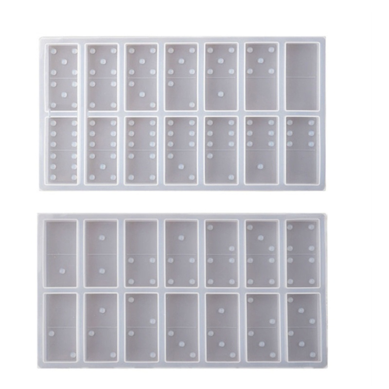 SIY  1 Set Epoxy Resin Domino Game Toy Mold Dominoes Storage Rack Silicone Mould DIY Crafts Jewelry Casting Tools