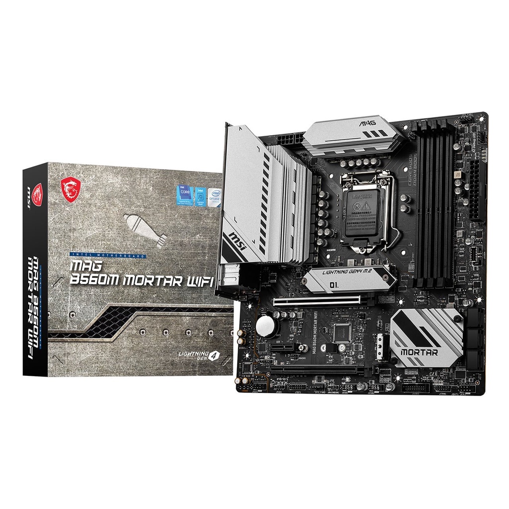 MOTHERBOARD MSI MAG B560M MORTAR WIFI M-ATX LGA1200 HDMI DP