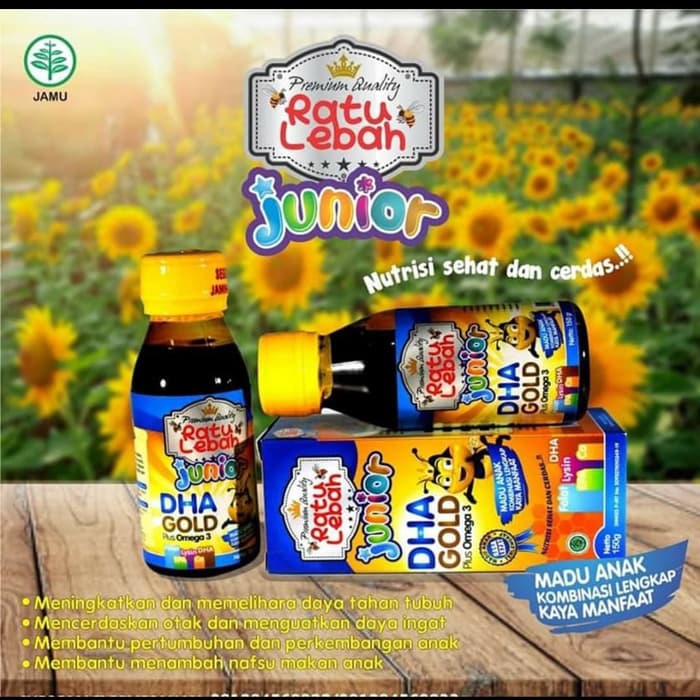 Madu Ratu Lebah Junior DHA GOLD Omega 3