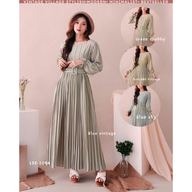 SALUR VINTAGE*Plisket Dress
Ori by Yuna Fashion