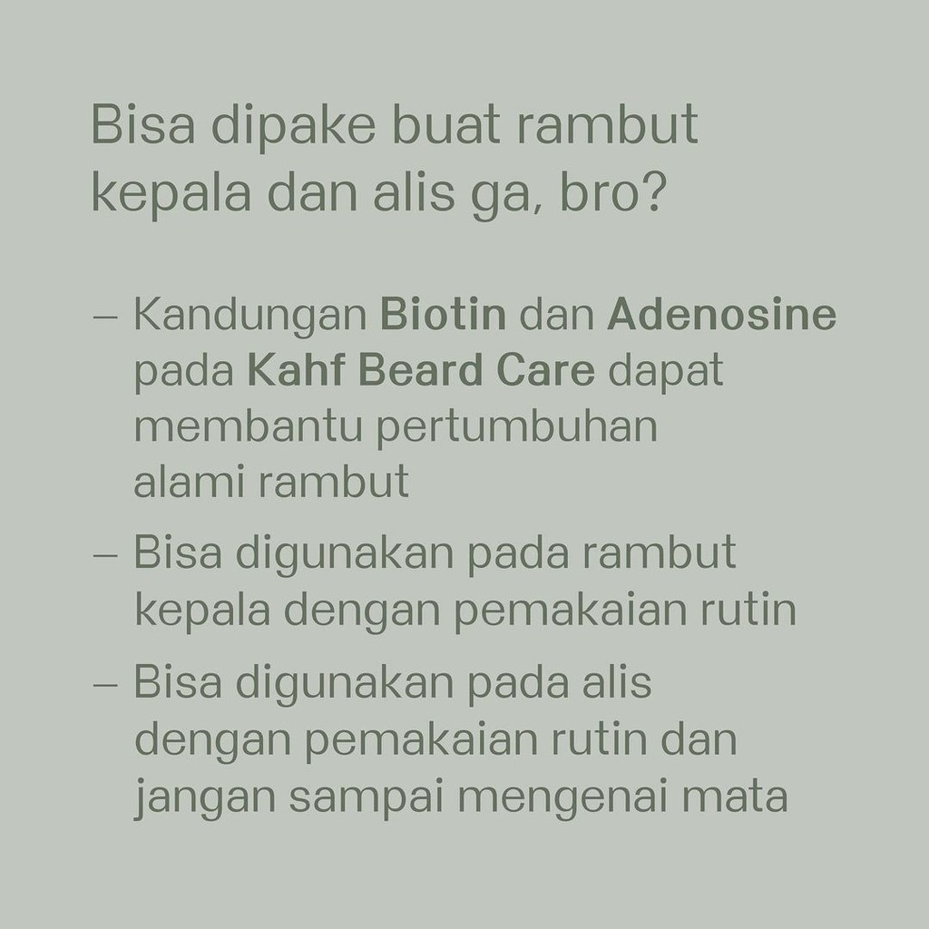 KAHF Beard Care Oil Serum Minyak-Serum Jenggot 30mL