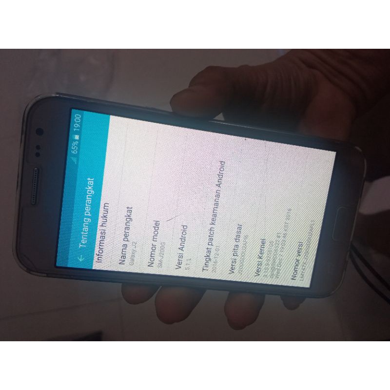 samsung j2 minus lcd