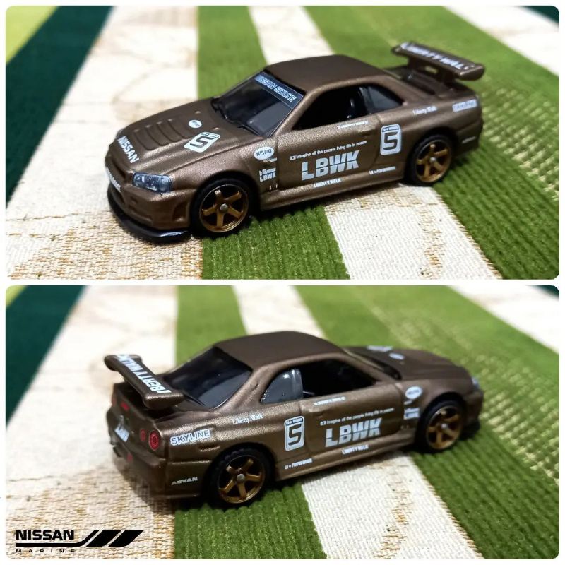 Hot wheels Hotwheels Nissan skyline R34 BNR34 ER34 Silhoutte LBWK NO THS STH Treasure
