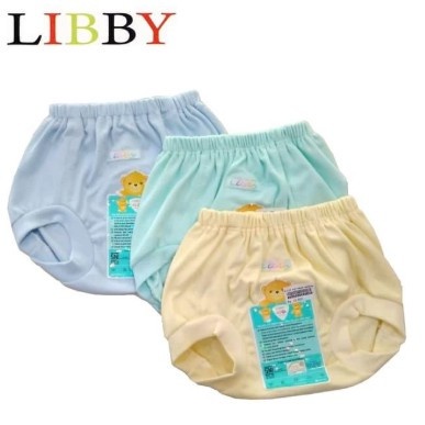 Libby celana pop Polos warna / motif  isi 3