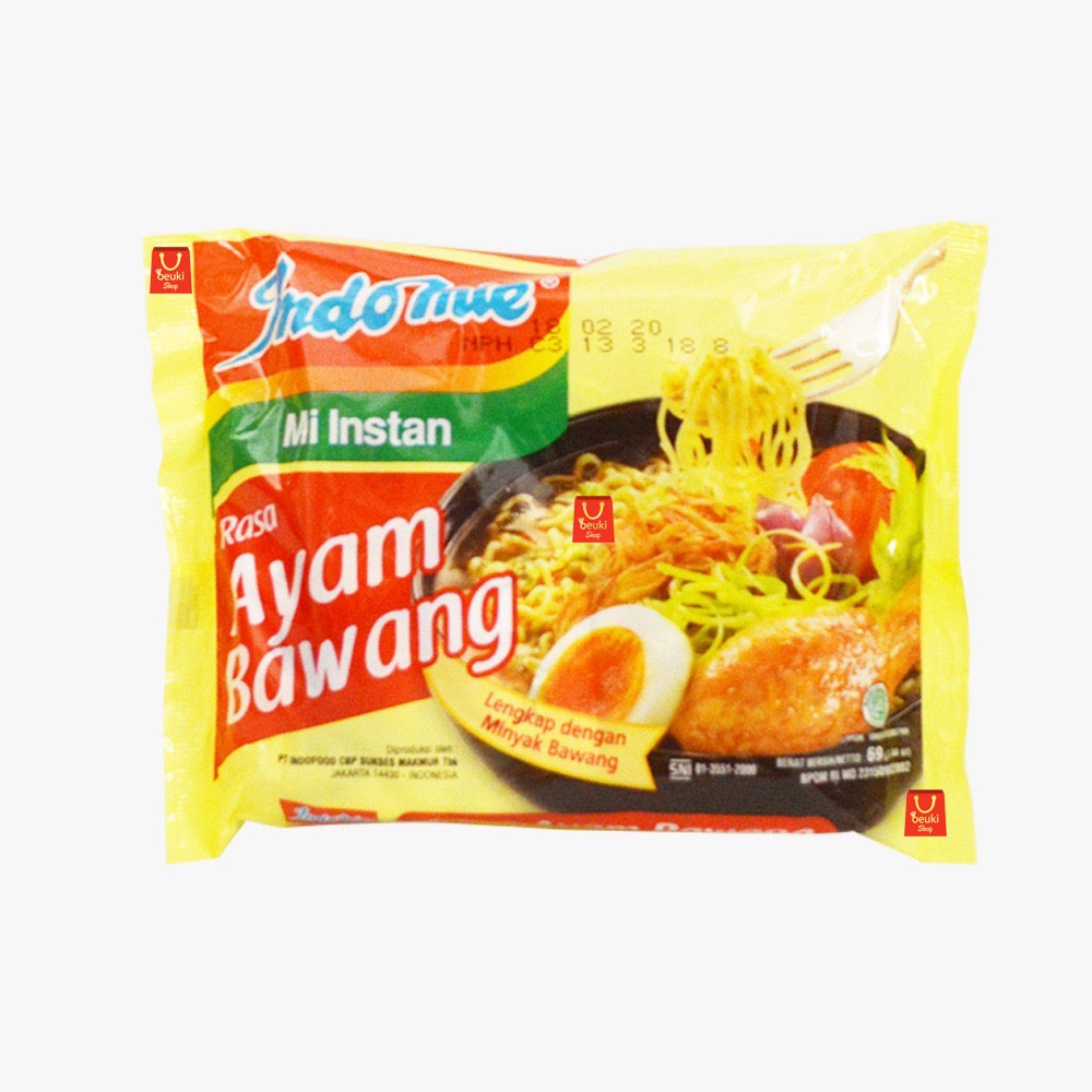 

Indomie Kuah Ayam Bawang Mie Instan Kuah Rasa Ayam Bawang Eceran - 72gr