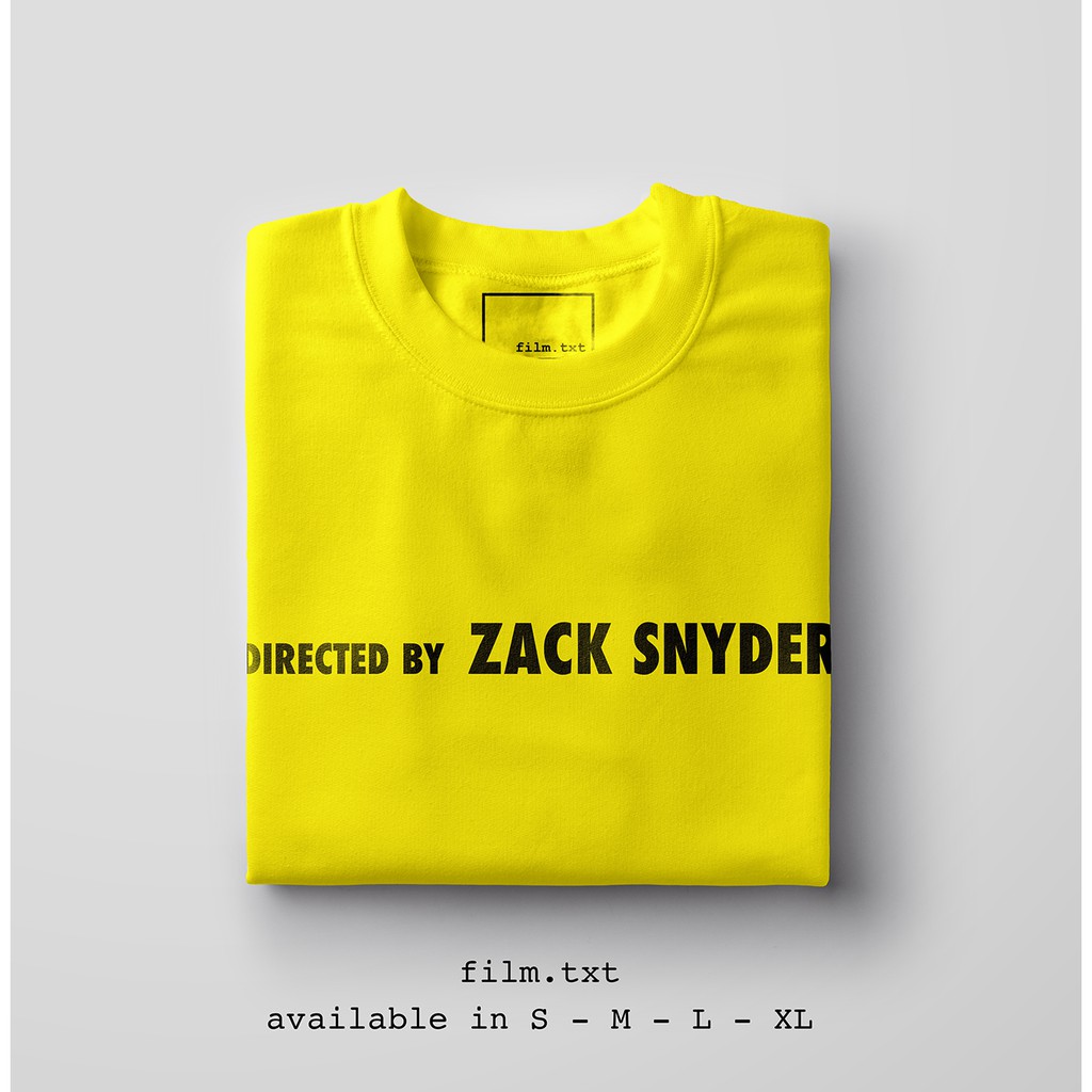 Kaos Zack Snyder v. Watchmen - Yellow Unisex T-Shirt