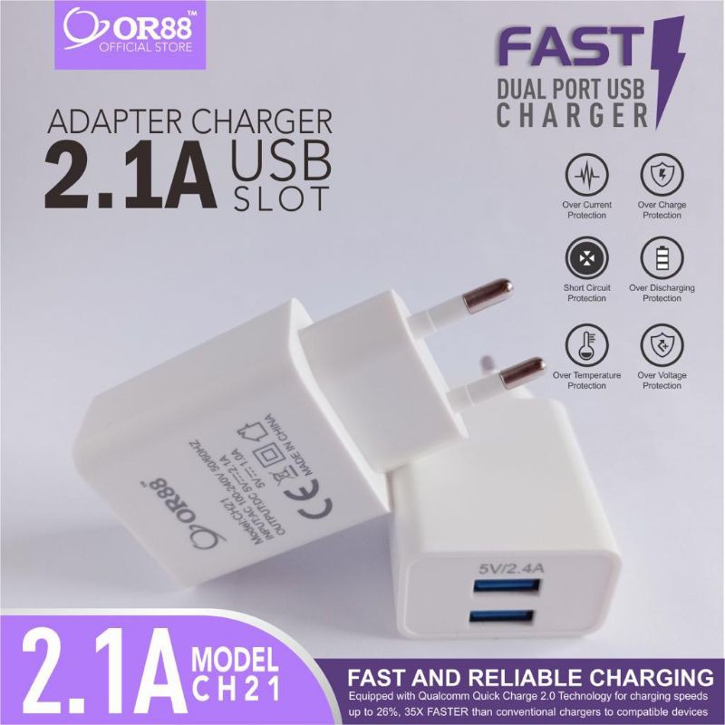 CHARGER CASAN ADAPTOR OR88 CH21 ORIGINAL FAST CHARGER TYPE C
