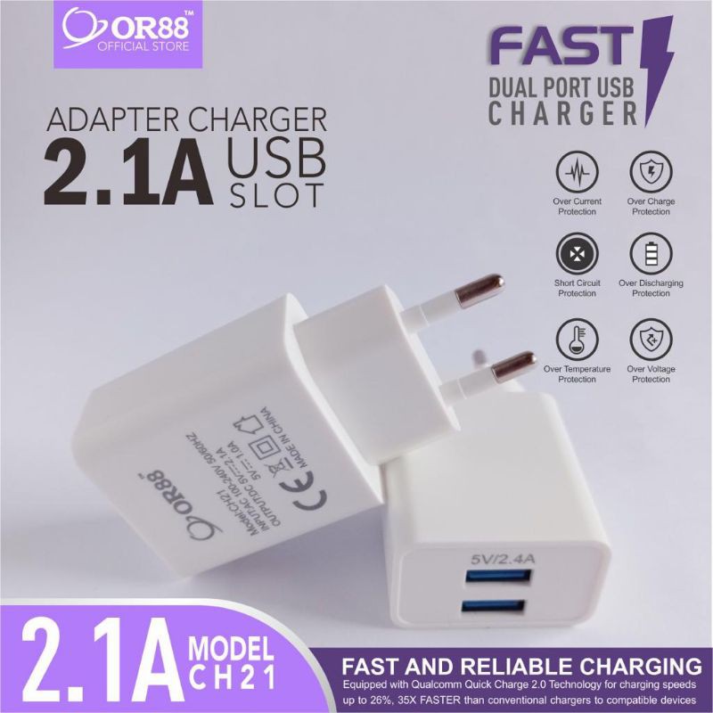 OR-CH21 CHARGER OR88 ORIGINAL FAST CHARGER TYPE MICRO