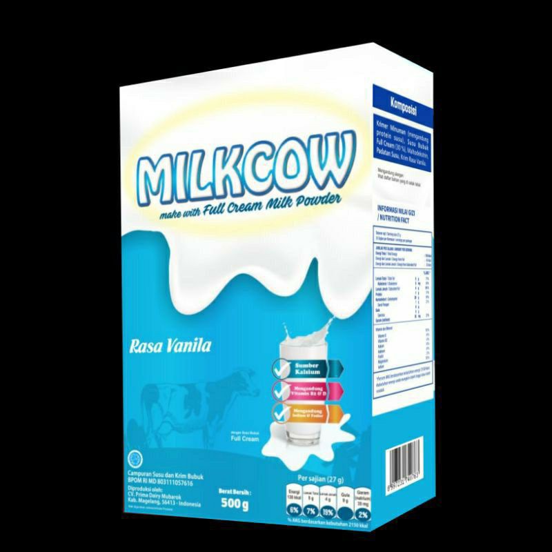 

MILKCOW SUSU GEMUK AMPUH 100% SUSU SAPI FULL CREAM 500grm
