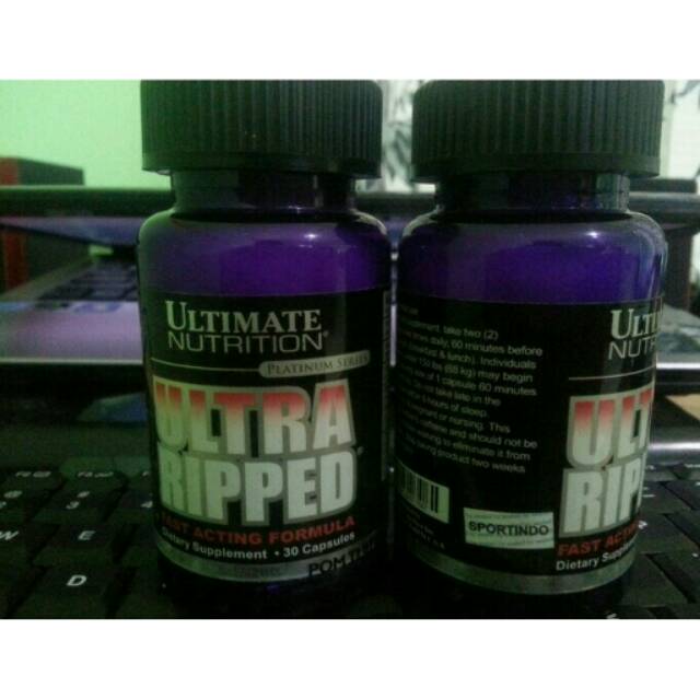 Ultra ripped 30 caps FAF UN ultimate nutrition fat burner pembakar lemak
