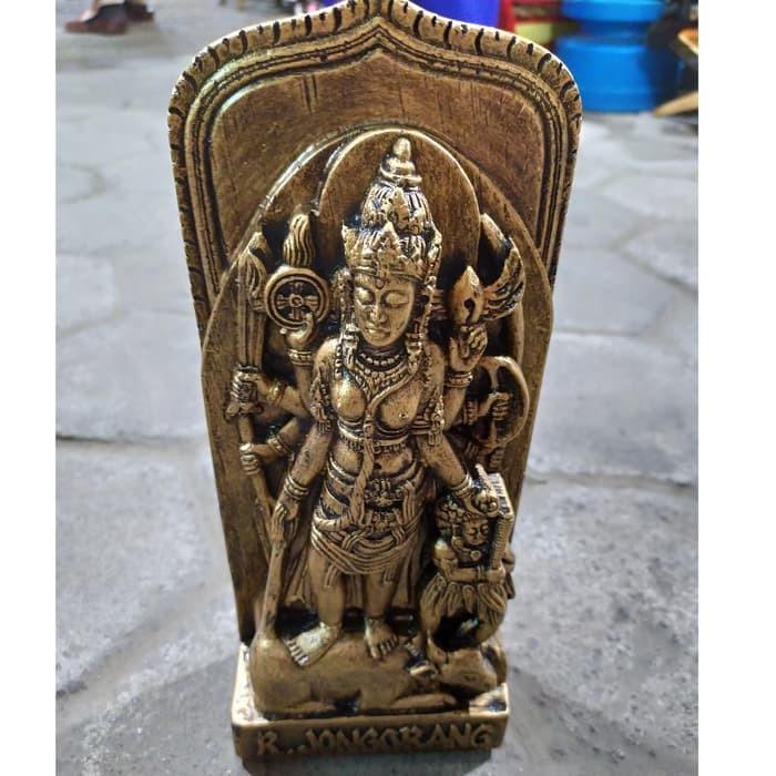 PAJANGAN MINIATUR PATUNG RORO JONGGRANG BAHAN FIBERGLASS 26x15x8 cm