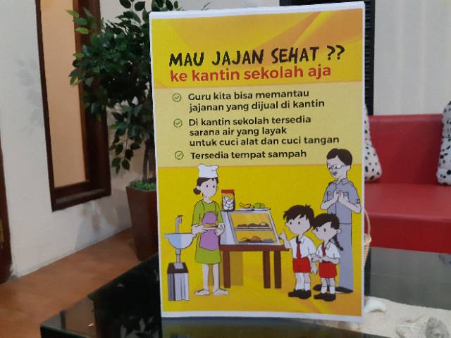 Poster Jajanan Sehat Poster Sekolah Tentang Edukasi Jajanan Sehat Shopee Indonesia