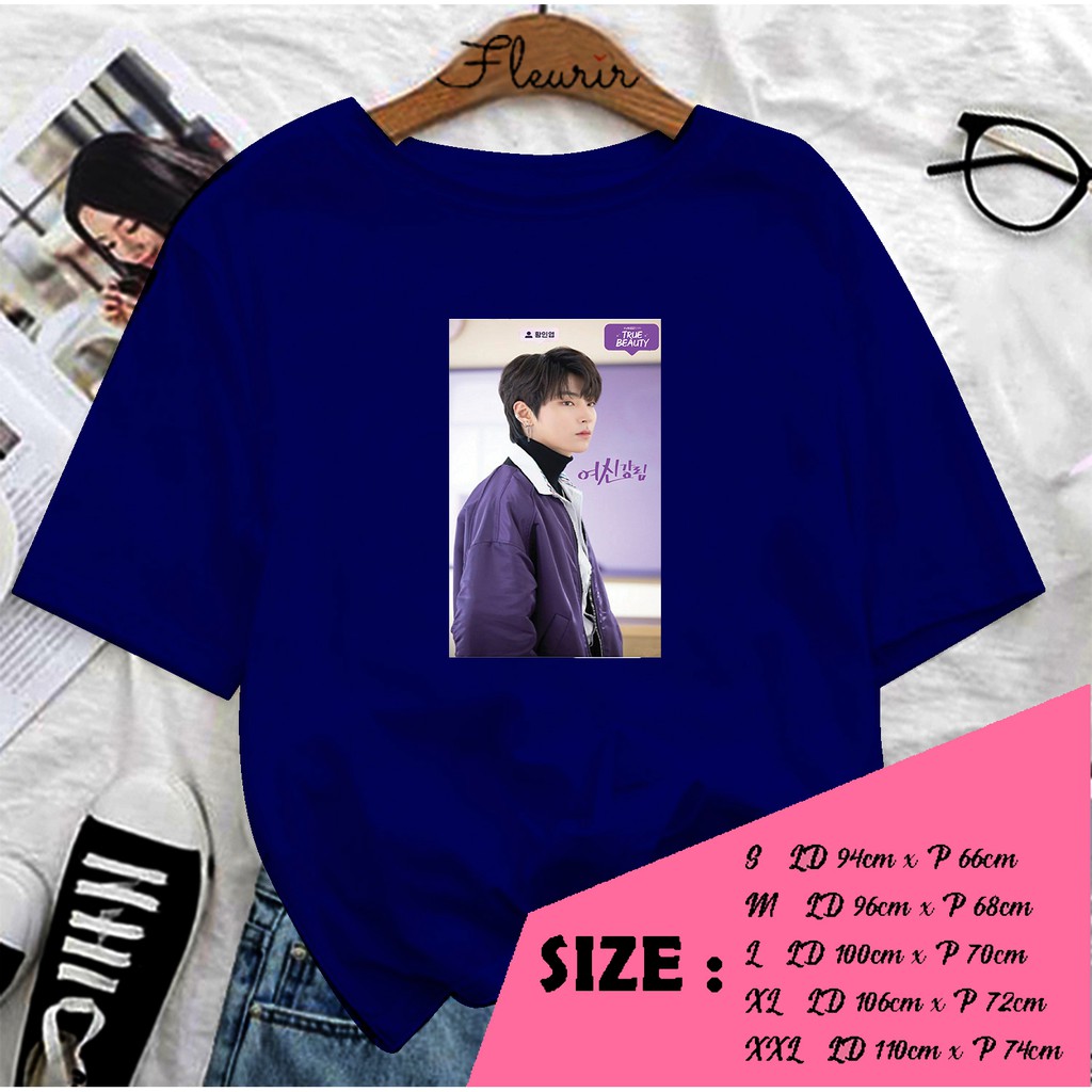 FLEURIR - KAOS OVERSIZE HWANG IN YEOP TRUEBEUATY KATUN KAOS WANITA DEWASA TUMBLR TEE UNISEX JUMBO