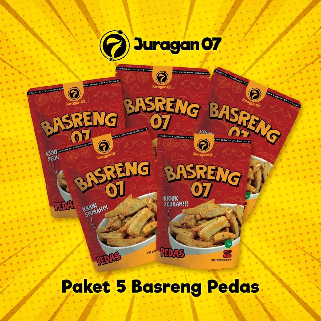 

jajanan 07. Paket isi 5 basreng premium pedas