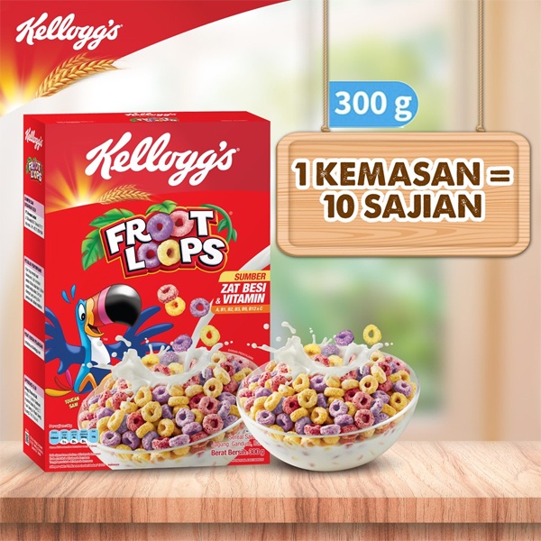 

KELLOGG'S KELLOGG Froot Loops 300gr 300 gr 300g sereal cereal
