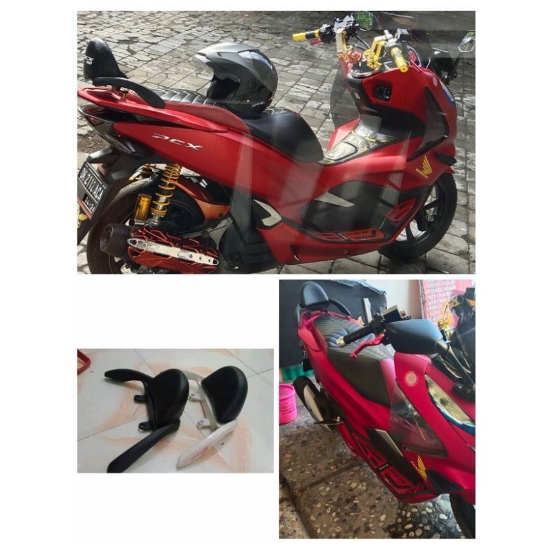 Senderan/sandaran/behel jok HONDA PCX 150 lokal TIPE ABS dan CBS, PCX CBU Thailand