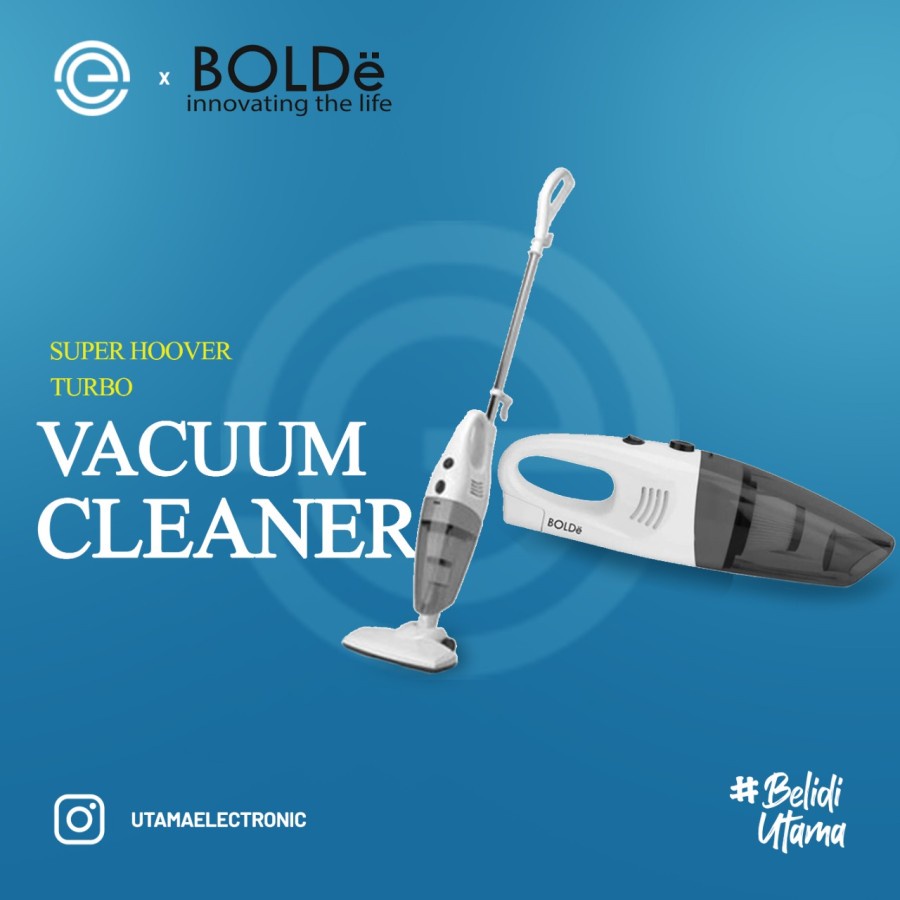 BOLDe Vacuum Cleaner Super Hoover - TURBO SERIES-Gray