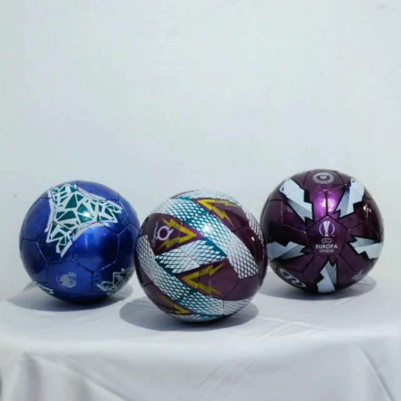 Pro Bola Sepak Gliter Vu Jahit-Bola Sepak Murah Size 5 Original Liga 1