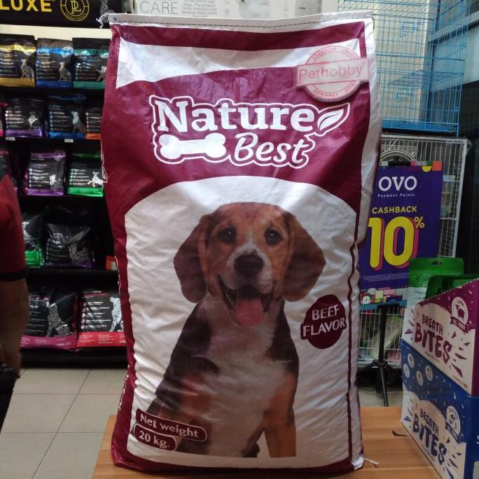 Jual Dog Food 20kg /Makanan Anjing 20kg Nature Best Beef Flavour 20kg ...