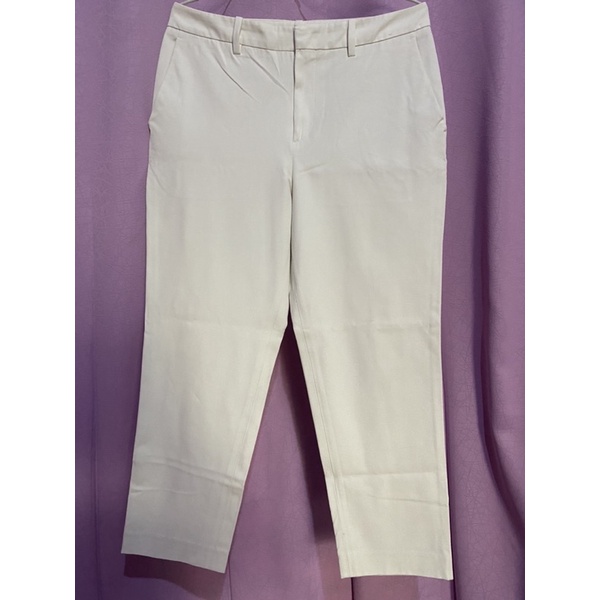 Preloved Uniqlo Pants - Women Ezy Ankle 2way Stretch Broken White