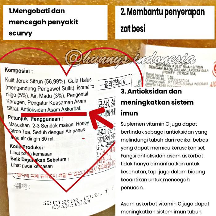 

YUZU KOREA TEA YUJACHA TEH YUJA HONEY CITRON JERUK MADU 1 KG