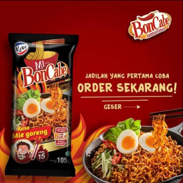 

Mie Bon Cabe Kobe Level 15 Mie Goreng Pedas Mantap