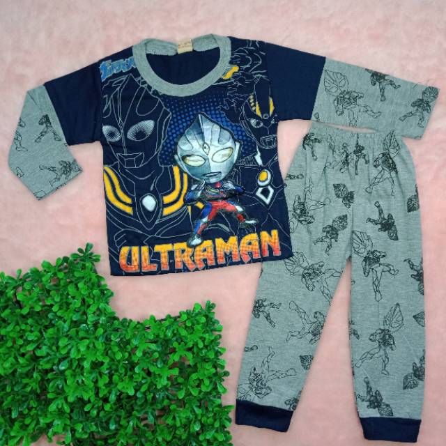 Ss#305 Setelan Anak Laki laki size 7-8tahun / Baju LED Nyala + Musik / Setelan Piyama Anak Cowok