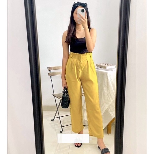 IL - Yves Celana Kulot / Kulot Kantor / Celana Fashion Wanita / Highwaist Pants